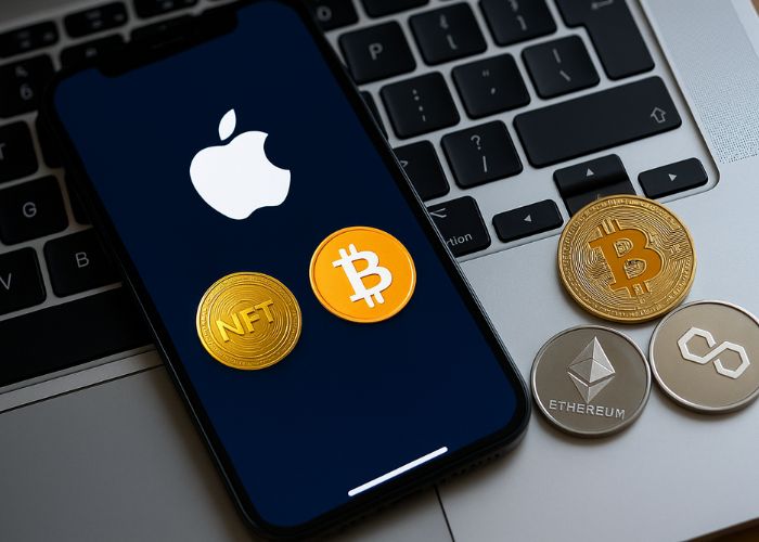 Apple flexibiliza regras para NFTs e criptomoedas