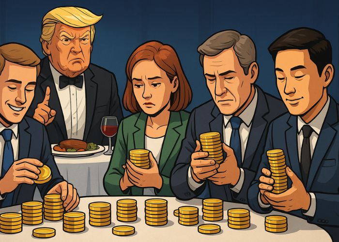 VIPs venderam moedas de Trump após jantar polêmico