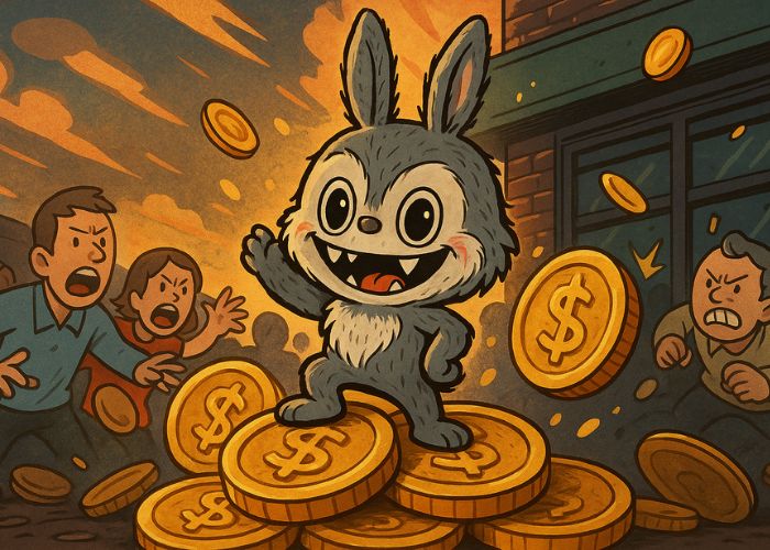 Moeda meme Labubu dispara após escassez de brinquedos