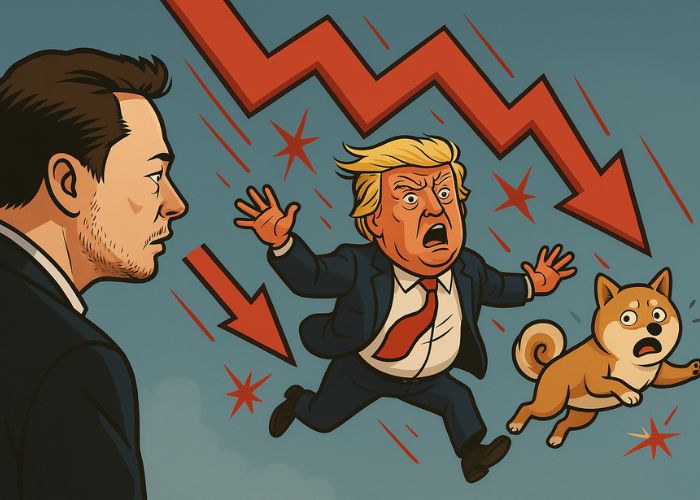 Trump e Dogecoin despencam após fala de Musk